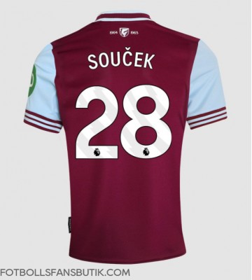 West Ham United Tomas Soucek #28 Replika Hemmatröja 2024-25 Kortärmad